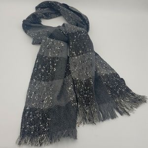 GRAY and BLACK SCARF